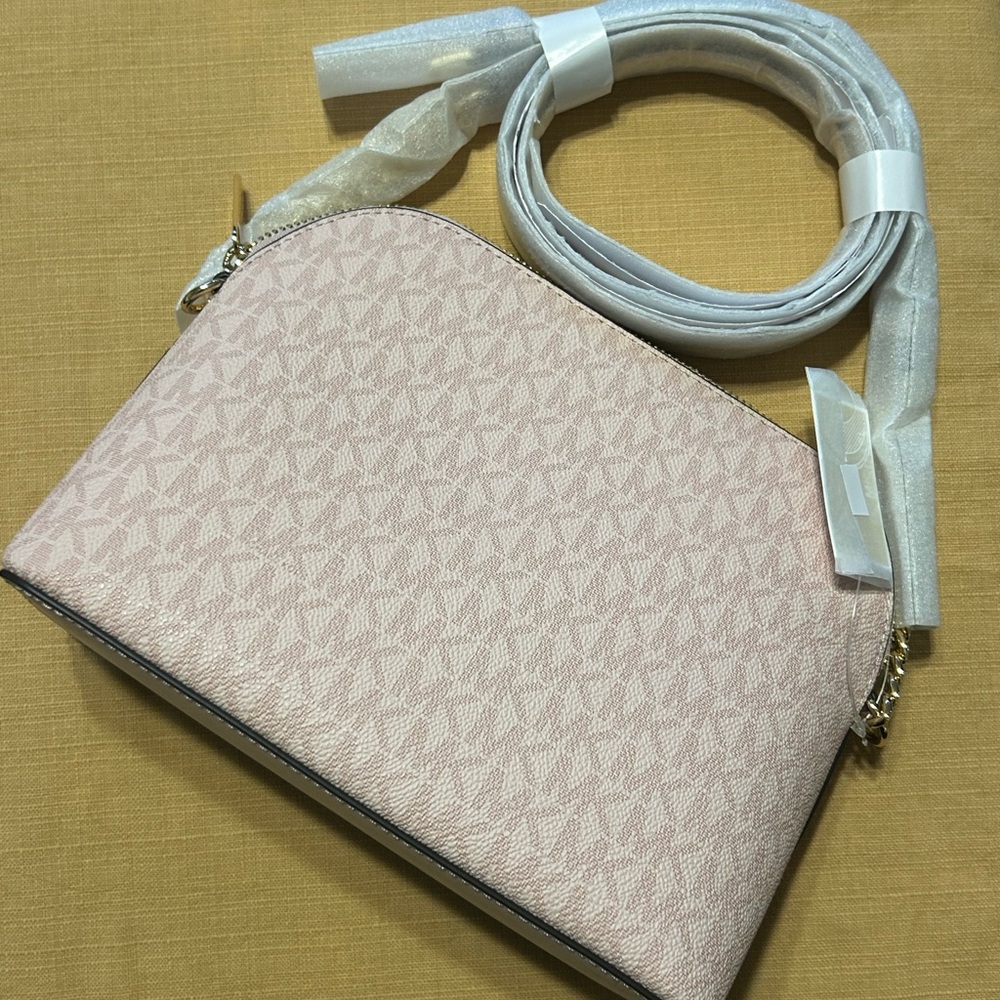 Michael Kors 3 Color Pink Cream Crossbody Bag - Brand New With Tags - Picture 13 of 16